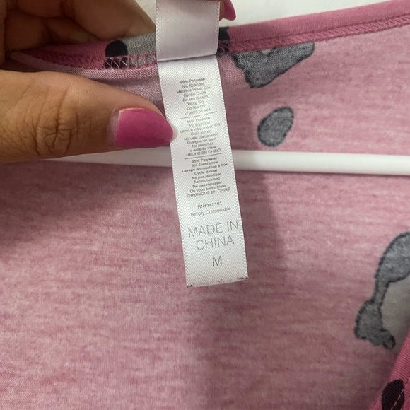 LuLaRoe pink cheetah perfect tee - Picture 3 of 4